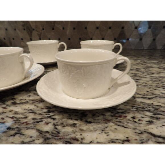 Mikasa English Countryside DD900 Tea Cups Saucers Set of 4 - Picture 4 of 12